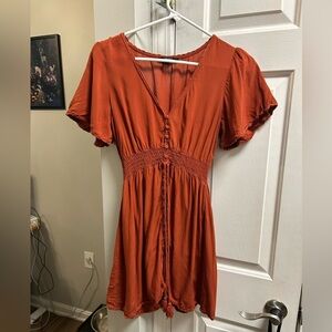 Forever 21 Rust Sun Dress, super light soft fabric